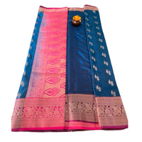 Traditional Zari Woven Kanjeevaram Silk Saree.