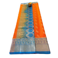 Traditional Zari Woven Kanjeevaram Silk Saree.