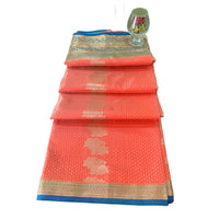 Traditional Zari Woven Kanjeevaram Silk Saree.
