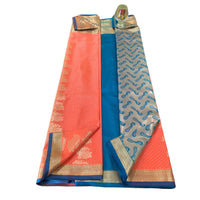 Traditional Zari Woven Kanjeevaram Silk Saree.