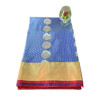 Traditional Zari Woven Kanjeevaram Silk Saree.