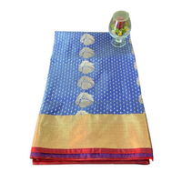 Traditional Zari Woven Kanjeevaram Silk Saree.