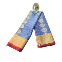 Traditional Zari Woven Kanjeevaram Silk Saree.