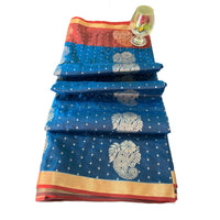 Traditional Zari Woven Kanjeevaram Silk Saree.