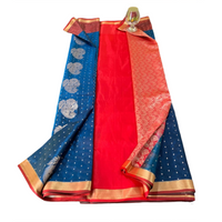 Traditional Zari Woven Kanjeevaram Silk Saree.