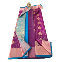 Traditional Zari Woven Kanjeevaram Silk Saree.