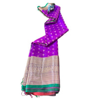 Traditional Zari Woven Kanchipuram Silk Saree.