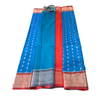 Traditional Zari Woven Kanchipuram Silk Saree.