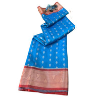 Traditional Zari Woven Kanchipuram Silk Saree.