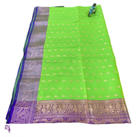 Traditional Zari Woven Kanchipuram Silk Saree.