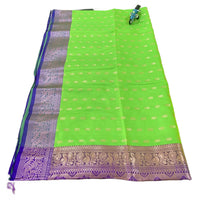 Traditional Zari Woven Kanchipuram Silk Saree.