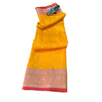 Traditional Zari Woven Kanchipuram Silk Saree.