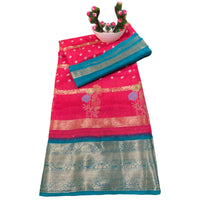 Paithani Bandhani Fusion Saree