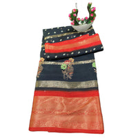 Paithani Bandhani Fusion Saree