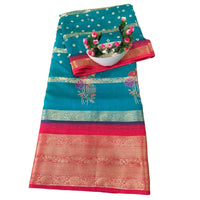 Paithani Bandhani Fusion Saree