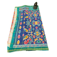 Patola Ikat Geometric Print Saree