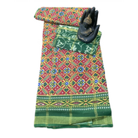 Patola Ikat Geometric Print Saree