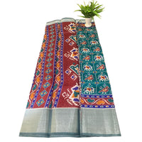 Butterfly Print Patola Style Saree.