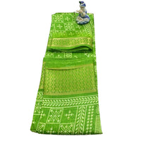 Warli Folk Art Casual Wear Saree.