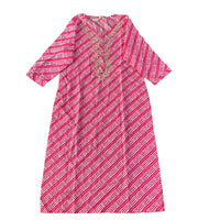 leheriya printed kurta