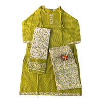 Leaf Charm Cotton  kurti set