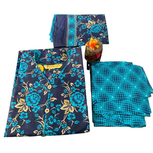 TealMaya Printed Kurta Set.3 pcs set