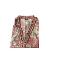 Rosé Bloom Printed Embellished Neck Top