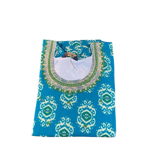 Turquoise Bloom Flare Kurta