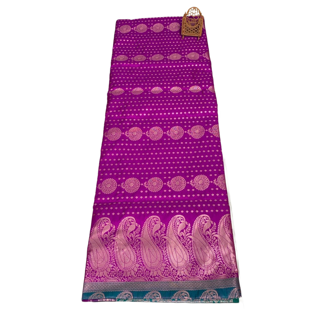 Peacock Amethyst Saree