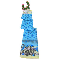 Mulmul Cotton Floral Block Print Saree