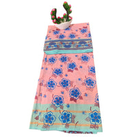 Mulmul Cotton Floral Block Print Saree