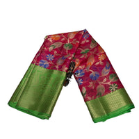 Banarasi Kora Organza Floral Jaal Saree