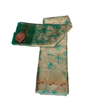 Organza Linen-Silk Batik Print Saree