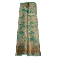 Organza Linen-Silk Batik Print Saree
