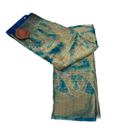 Organza Linen-Silk Batik Print Saree