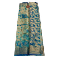 Organza Linen-Silk Batik Print Saree