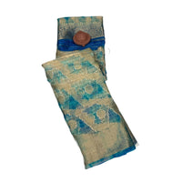 Organza Linen-Silk Batik Print Saree