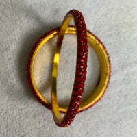 Rakta Shobha Beaded Bangles