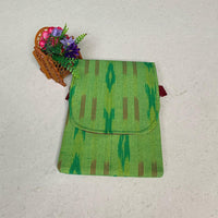 Ikat fabric pouch