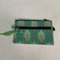 Ikat fabric pouch
