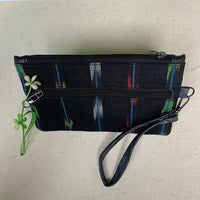 Ikat fabric pouch