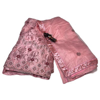 Gulnaar Rosé Net Lehenga Set
