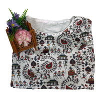 Folk Bloom Stretch Readymade Non- padded Blouse