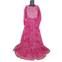 Leheriya Printed Long Frock