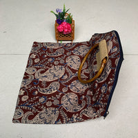 Azure Bloom Handcrafted Tote