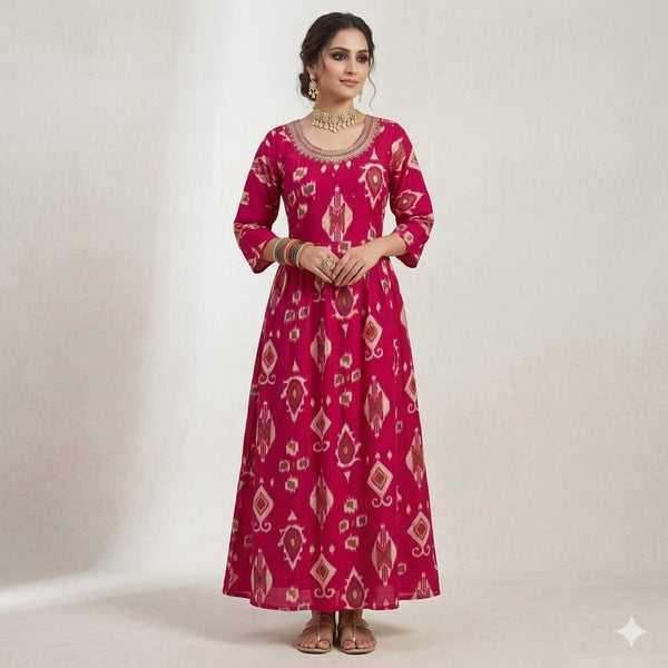 Sindhura Ikat A-Line Dress