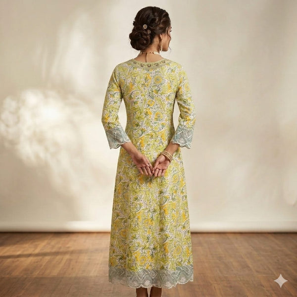 Aarna Meadow Flare Dress.