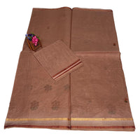 Rangde Maroon Ethinc Cotton Saree.