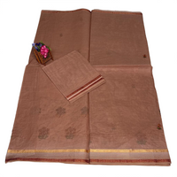 Rangde Maroon Ethinc Cotton Saree.