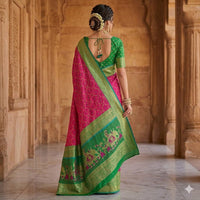 Rathostava Foil Print Saree.